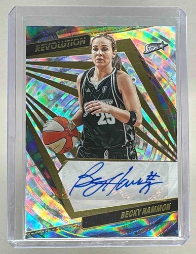 Becky Hammon 2022 Panini Revolution WNBA #AG-BHM Fractal Auto /99