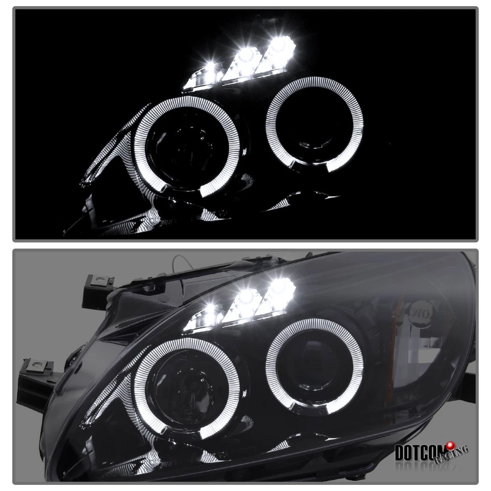 Fit 2000-2003 Honda S2000 AP1 Black Smoke LED Halo Projector Headlights Lamps - Изображение 3 из 4