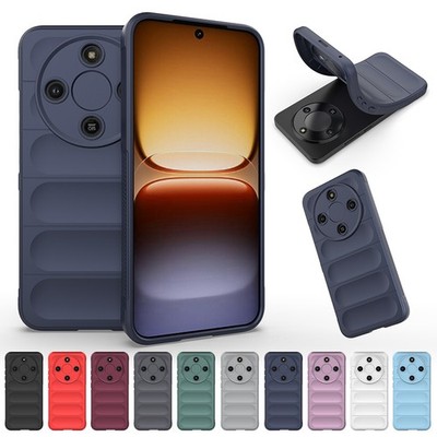 For Honor Magic 8 Lite /X9D , Luxury Skin Feel Soft Rubber Anti-slip Case Cover
