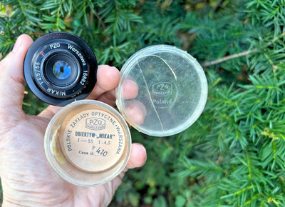 USSR lens Rare Mikar PZO 4.5/55 55mm 5cm Enlarger lens 1:4.5 - M42  Poland