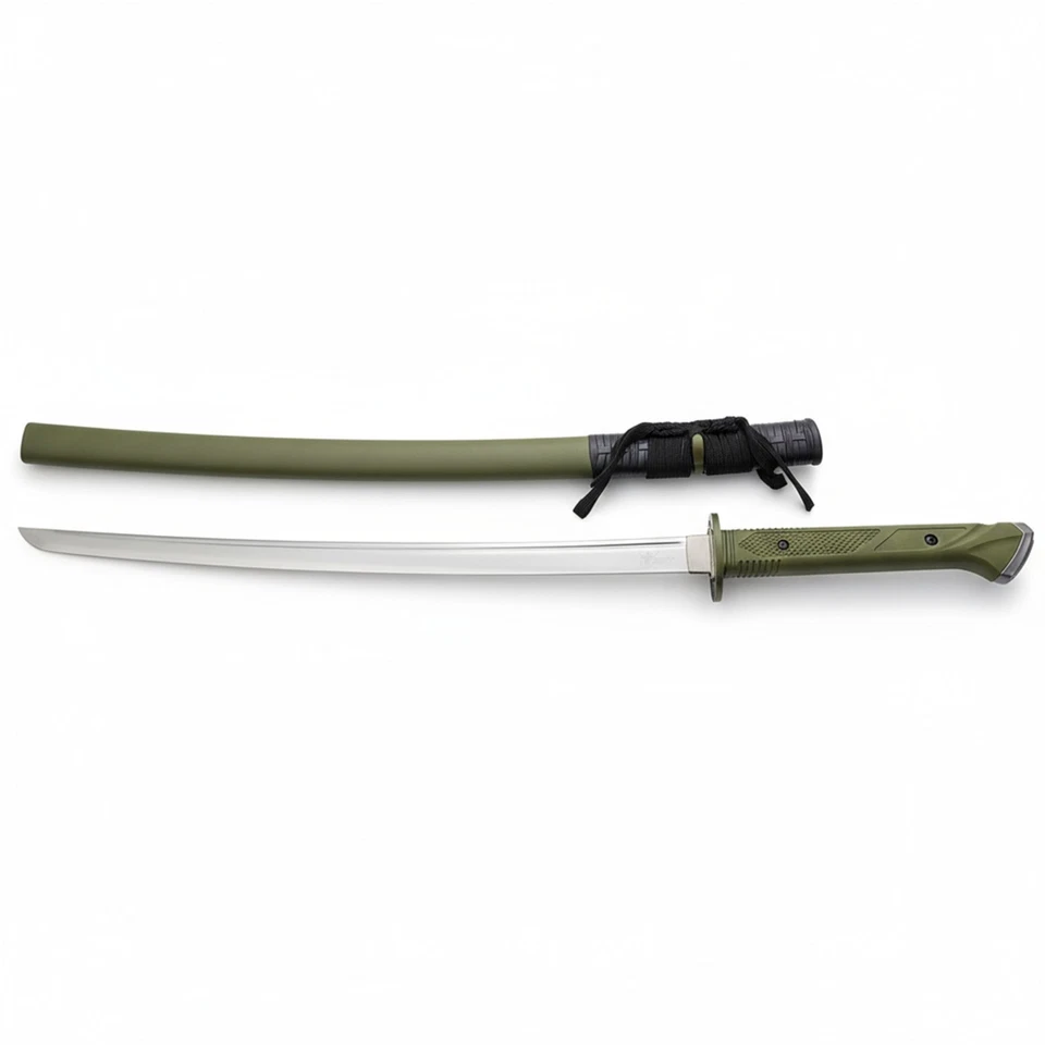 SD 41 Inch Tactical Tachi Sword with 1060 Carbon Steel Blade and Stainless Guard - Image 4 of 4