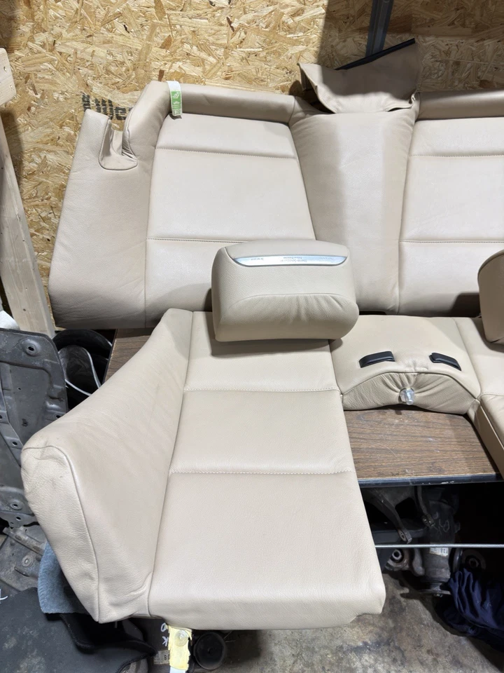 Asiento trasero BMW E46 convertible superior beige tostado 00-06 323ci 325ci 328ci 330ci Foto 2 de 4