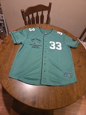 PHILADELPHIA EAGLES BASEBALL STYLE JERSEY Kelly Green Size Xl. Established 1933.