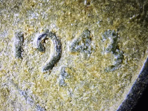 1943 S Steel Wheat Cent Weak 43 & S Over Polished Date Mint Mark Error XF Penny