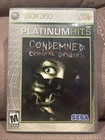 Condemned Criminal Origins (Microsoft Xbox 360, 2005) Tested