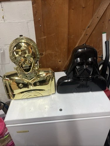Vintage Star Wars Kenner Carry Case Lot Darth Vader C3PO