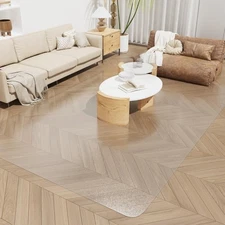 Area Rug for Living Room, 8'x12' Plastic Floor Mat for Home, Waterproof Vinyl...