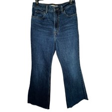 Levi s Premium 70s High Flare Classic Blue Women's Dark Blue Denim Jeans Sz 28
