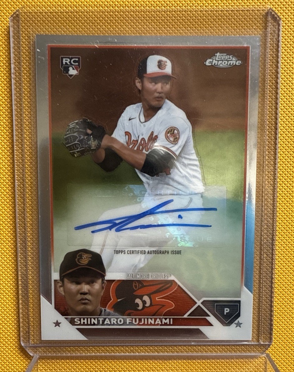 2023 Topps Chrome Update Auto Shintaro Fujinami #AC-SF Rookie Auto RC
