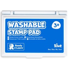 Ready 2 Learn Washable Stamp Pad for Kids  3.9 x 2.75 x 0.6 inches, Blue