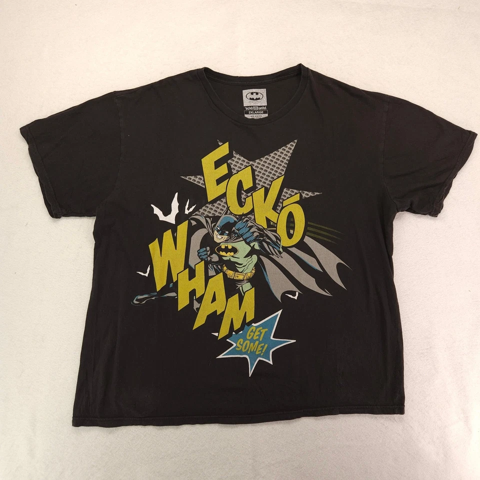 Ecko Unltd Batman Graphic Short Sleeve Crew Neck T Shirt Mens Size 2XL Black - Image 2 of 4