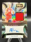 A'ja Wilson 2025 WNBA Panini Select Prizm Jersey Autograph Memorabilia Auto