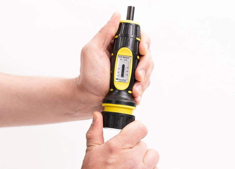 Kit combinado de montaje de mira telescópica Wheeler con llave FAT, barras de alineación y lapeado, un Foto 2 de 4