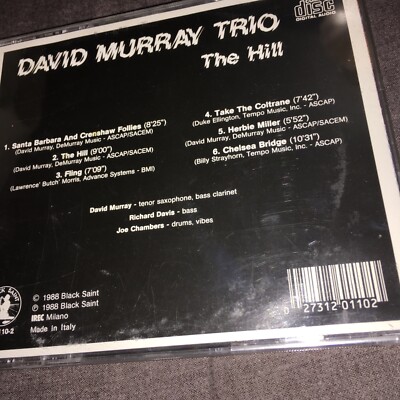 The Hill by David Murray Trio (CD, Nov-1988, Black Saint