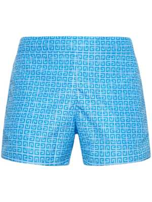 Givenchy Monogram-Print Blue Swim Shorts RRP £380 UK