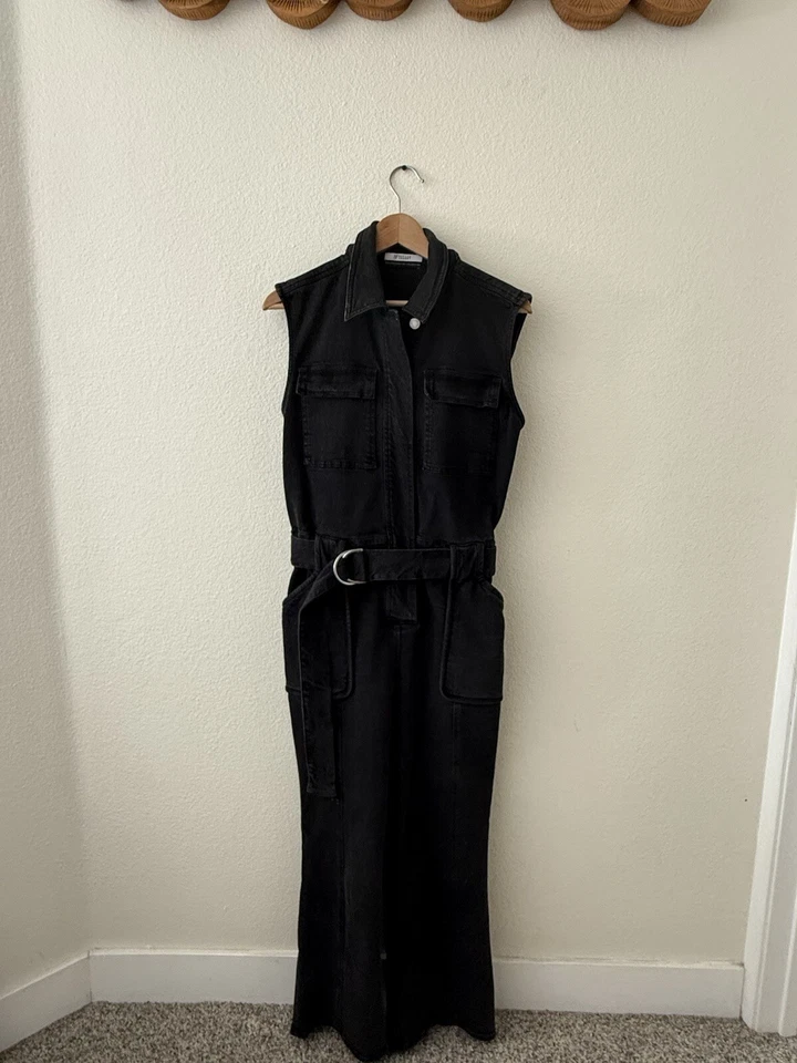 Jersey de mezclilla Derek Lam 10 Crosby sin mangas negro 4 Foto 4 de 4