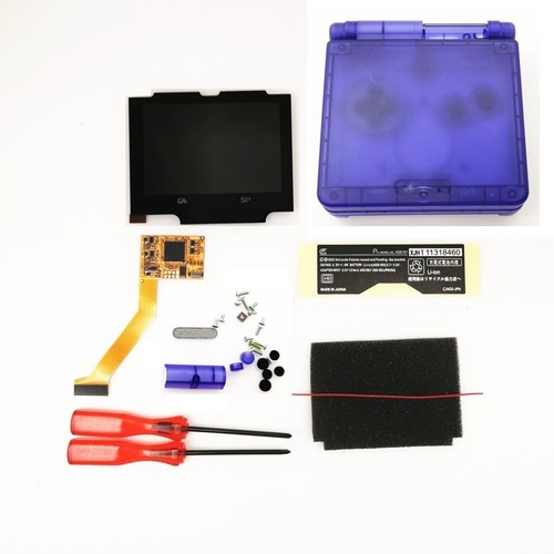 V2 IPS GBA SP Backlight Backlit LCD For Gameboy Advance SP and Pre-cut Shells - Afbeelding 40 van 84