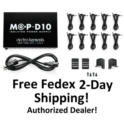 New Electro-Harmonix EHX MOP-D10 Isolated Guitar Effects Pedal Power Supply