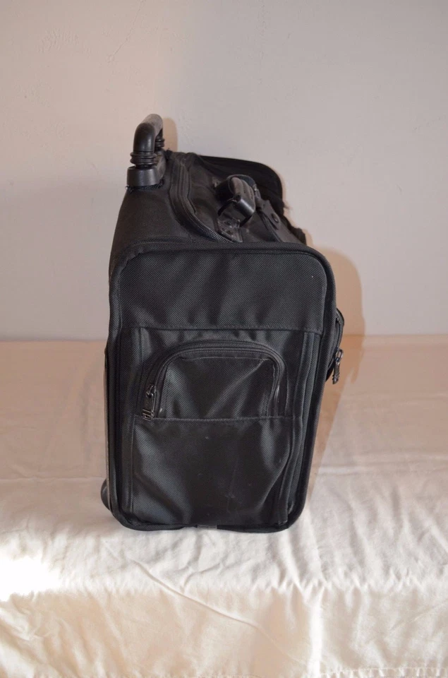 TUMI BACKPACK CAMERA BRIEF CARRY ON BAG DAYPACK VIDEO BLACK NYLON MADE IN USA - Image 2 of 2