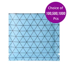 4x4in Wholesale Blue Aluminum Open Top Pouch Bag w/ Heat Seal Machine C2