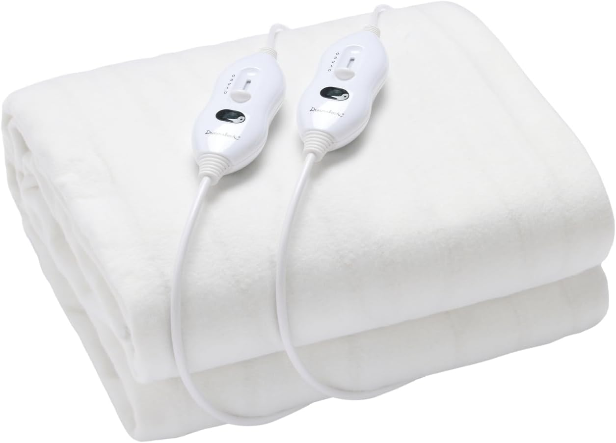 Dual Control Washable Electric Blanket Fully Fitted Heated Underblanket