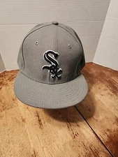 New Era 5950 MLB Basic Grey Hat Chicago White Sox Fitted Size 8