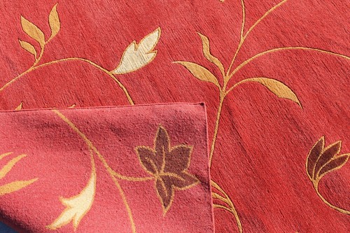 R3368 Gorgeous Floral Woolen Handmade Tibetan Area Rug 5' x 8' Made in Nepal - Picture 7 of 8