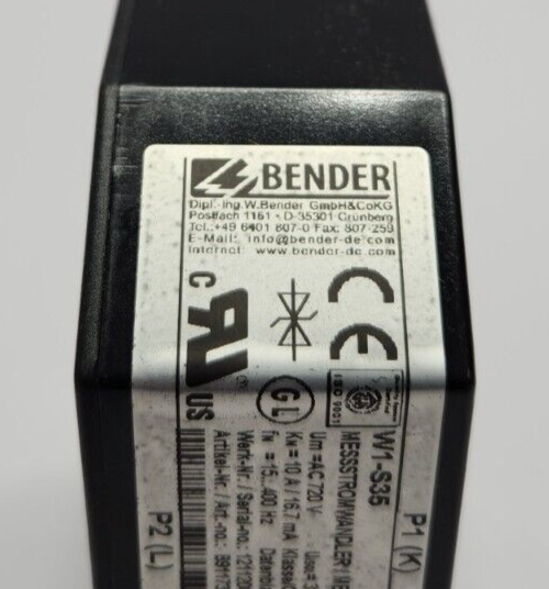 BENDER W1-S35 MEASURING CURRENT TRANSFORMER B911731 | eBay