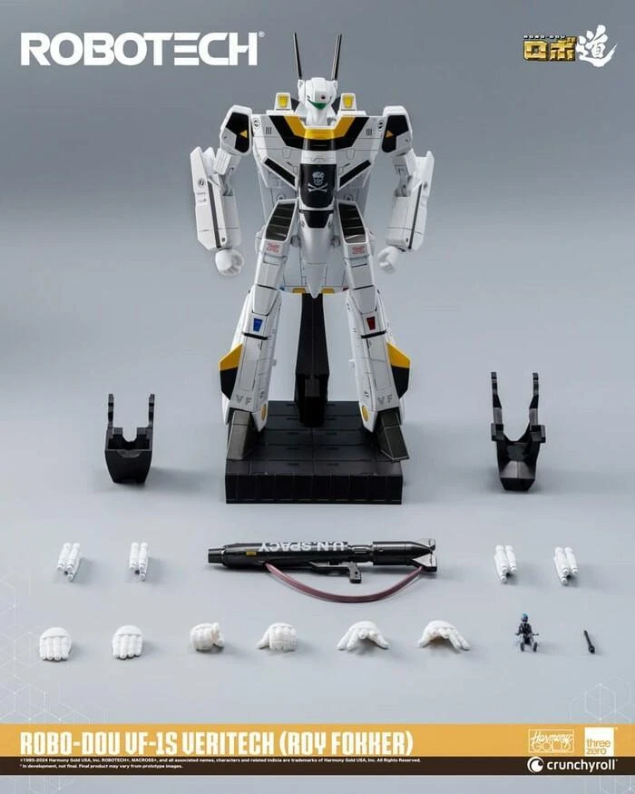 MACROSS - ROBOTECH - VF-1S Veritech Roy Fokker Robo-Dou Action Figure ThreeZero - Imagen 3 de 4