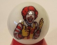 Ronald McDonald 1" Glass Logo Marble