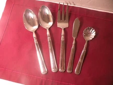 5 Serving Pieces Zwilling JA Henckels VINTAGE 1876 Hostess Set Spoons Fork +++