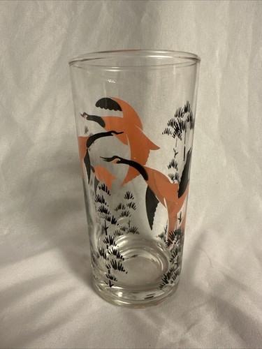 Pinkish & Black Canadian Wild Geese Glass Tumbler By Anchor Hocking - 第 4/12 張圖片
