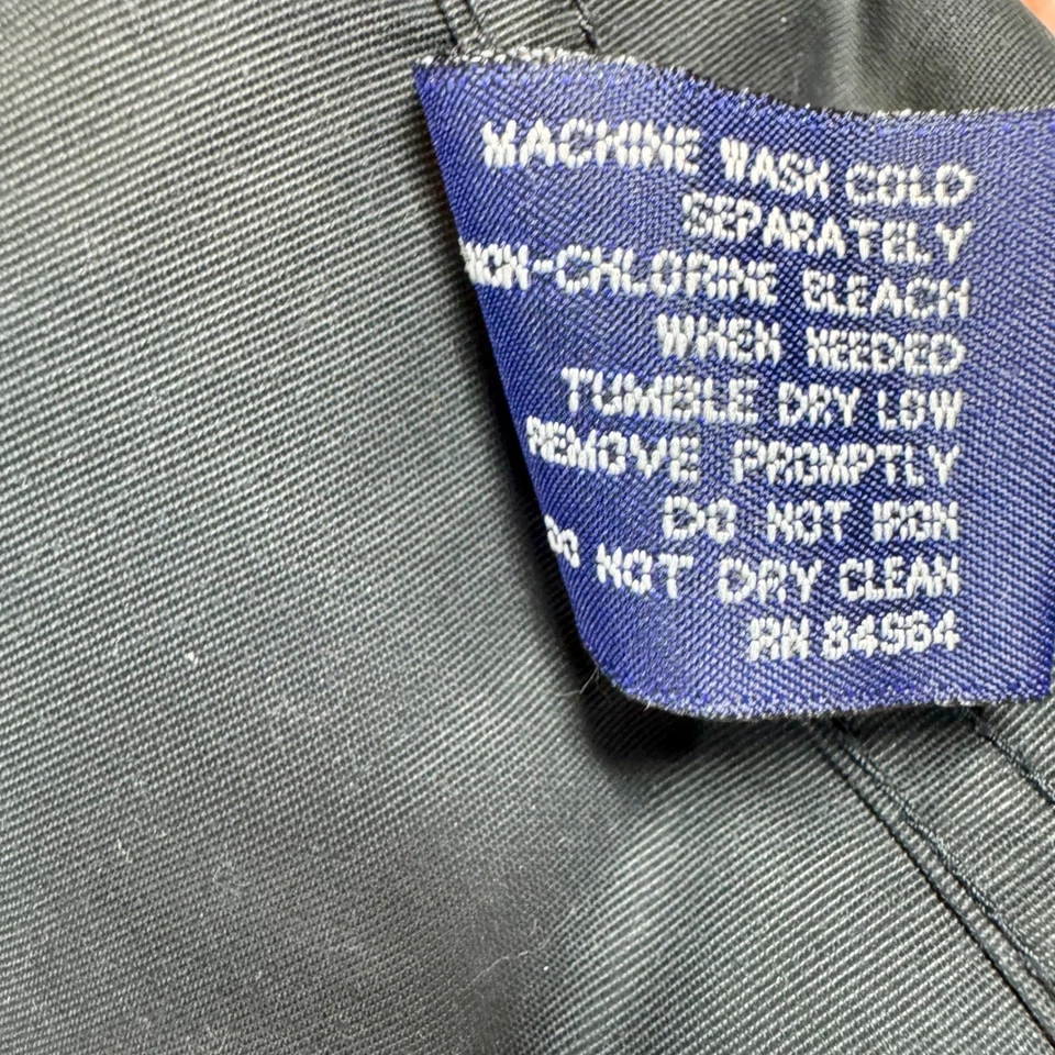 VTG Structure Lightweight Jacket Full Zip Windbreaker Casual Navy Size Small - Image 4 of 4