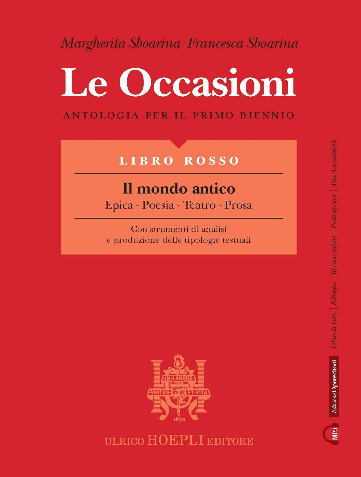 9788820388881 Le occasioni. Libro rosso. Il mondo antico. Epica,...nsione online