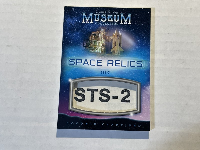 2020 Upper Deck Goodwin Champions Space Relics STS-2 Manual