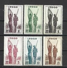 Complete set 6 new stamps**  French TOGO 1941.    (5786)