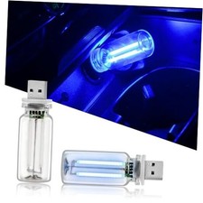 2PCS USB Lights for Car, Touch Adjustment Lights, Plug in USB Clear Glass Blue
