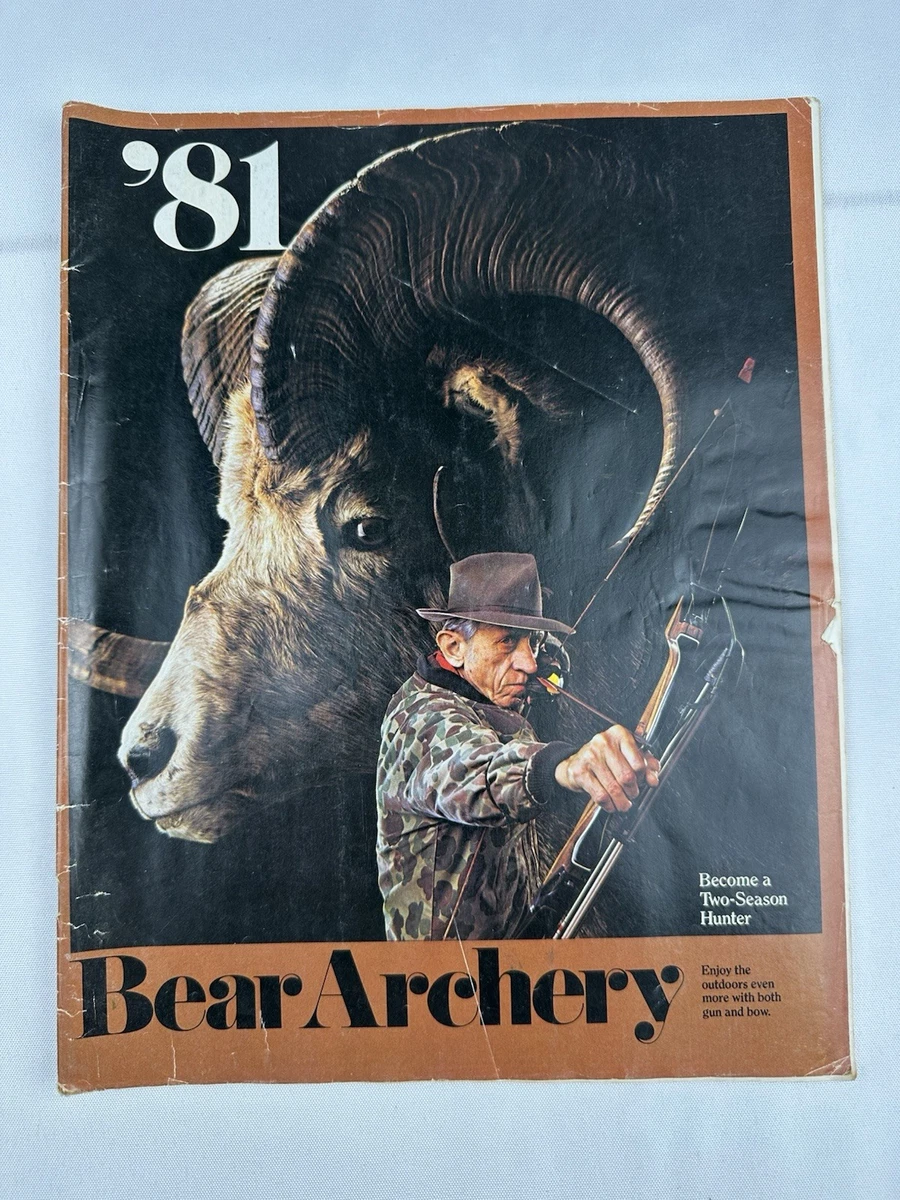 Brochure Vintage Fred Bear - Catalogue Chasse à L'arc Vert - Excellent état