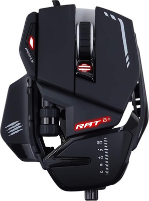Madcatz R.A.T. 6+ Optical Gaming Mouse, Black