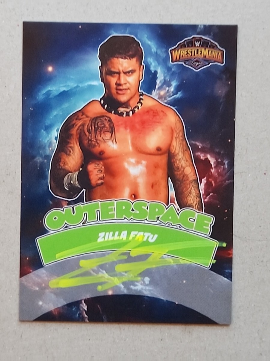 RK-5444　fatu Zilla Fatu Signed Bloodline Card WWE AEW NXT TNA WWF NJPW