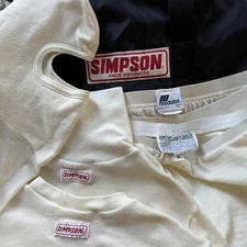 Vintage 1990s Simpson Racing Undergarment Men's Size L XL Normic Aramid With Bag