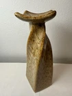 Vintage Royal Haeger USA Pottery Vase Brown & Earth textured Drip Glaze 12 in.