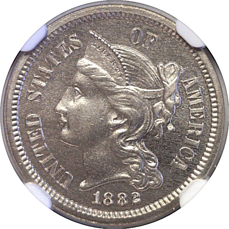 1882 3CN Nickel Three Cent Proof NGC PF-66 CAC - Image 2 of 3