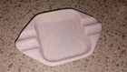 Vintage Shawnee Pottery USA 410 Ashtray Pink With White Drip Mid Century Modern