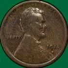 1914-S Lincoln Wheat Cent Fine F Coin #39528