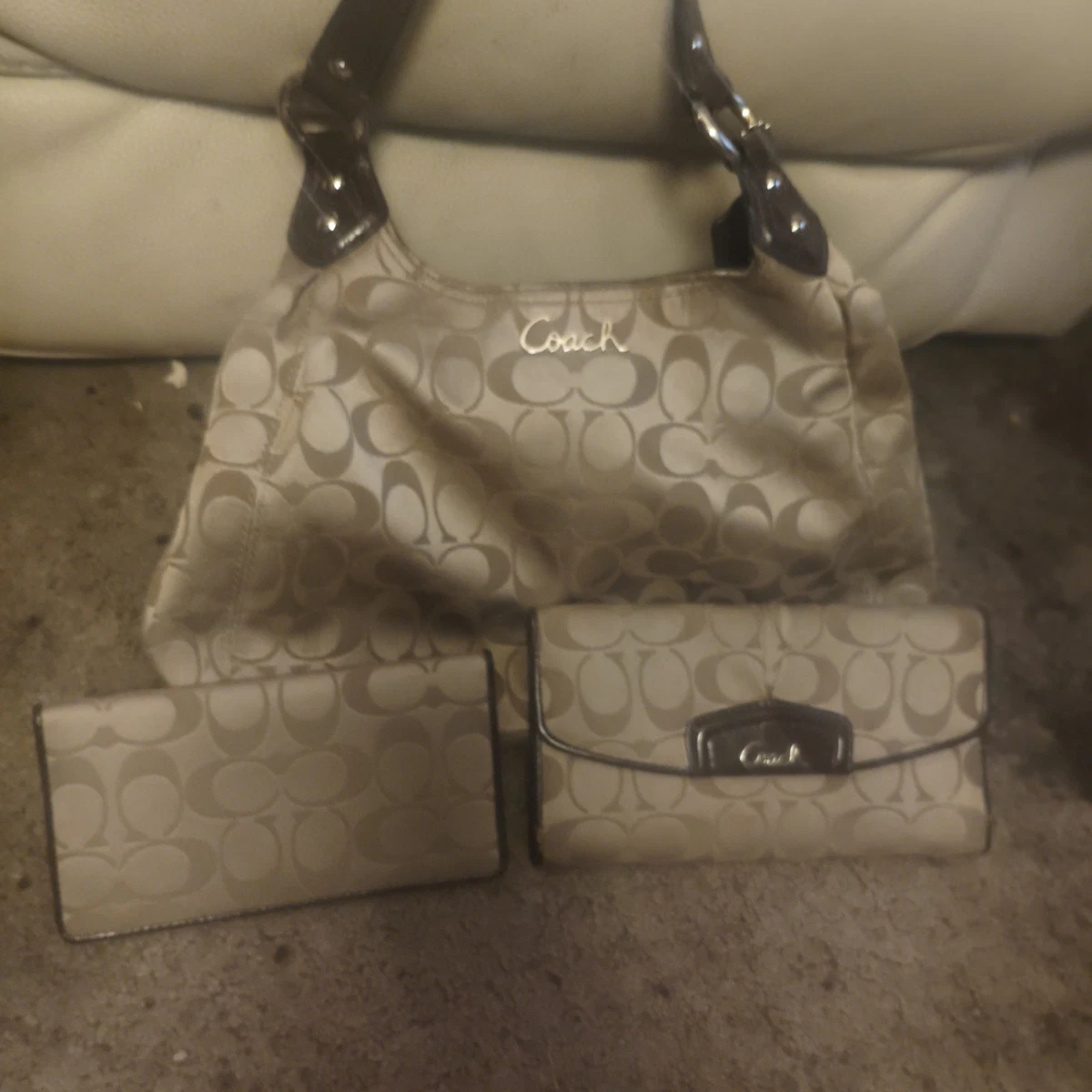Coach Shoulder Bag Beige Bags & Handbags for Women for sale | eBay