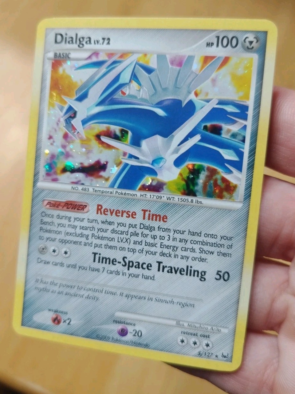 DIALGA 5/127 Platinum HOLO rare Pokemon TCG card NM/LP