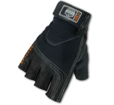 1 PAIR Leather Multi Purpose Mechanics Anti Vibration Protective Work Gloves XL