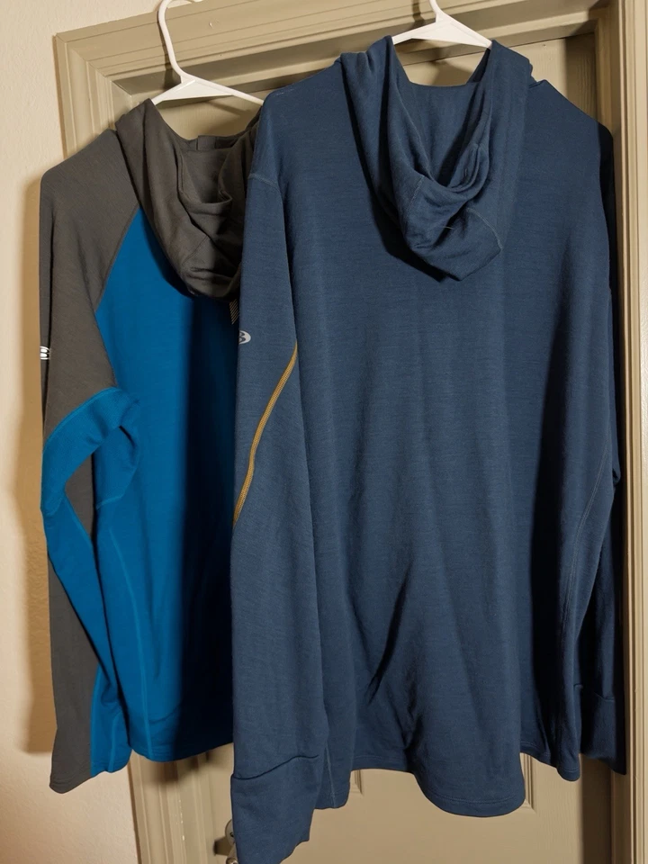 Chaqueta Icebreaker Hombre Merino 260 Quantum Manga Larga Cremallera Capucha 98% Lana XXL/2XL Foto 2 de 4