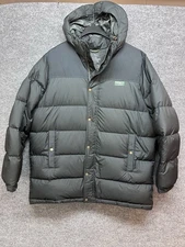 LL Bean Mens Mountain Classic Down Parka XXL Reg Black Excellent Condition